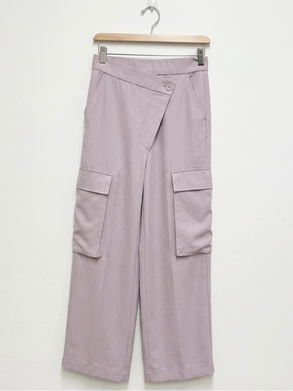 Zara Full-Length Cargo Wide Leg Pants